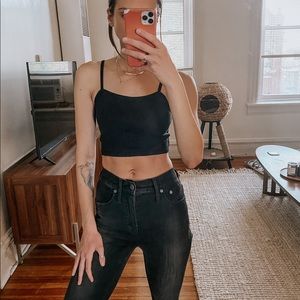 Black Crop Top